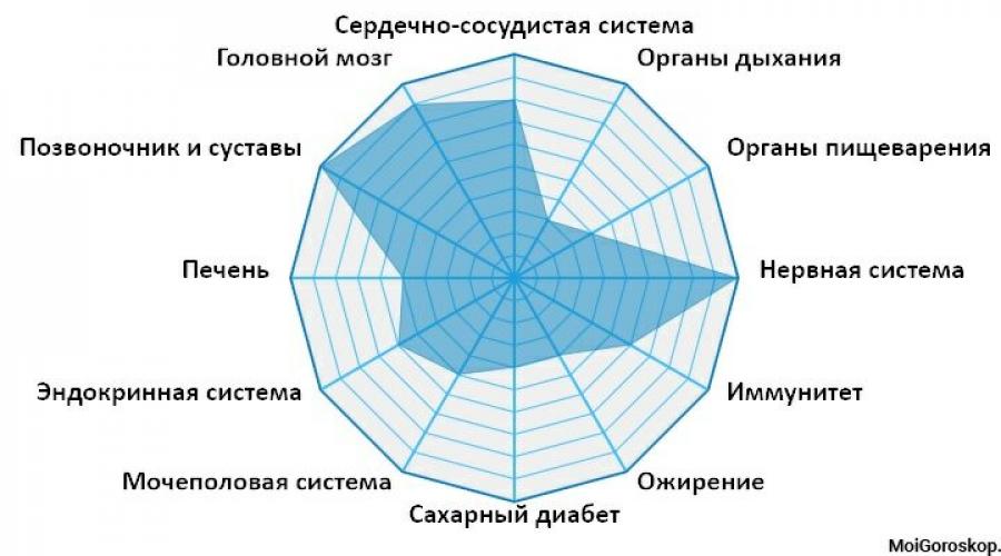 График характера личности. Влияние даты рождения на профессии человека диаграмма.