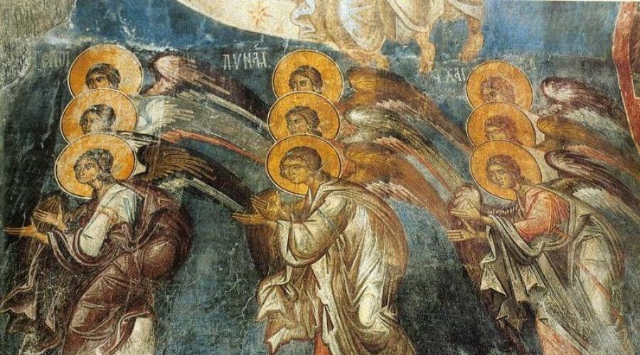 Сонм ангелов небесных. Какие ангельские чины известны в Православии? Высшие чины бесплотных сил